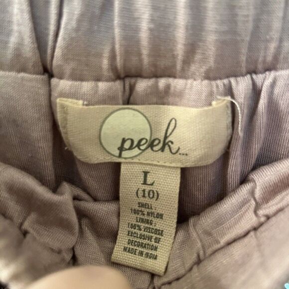 Peek Girls Sequin Skirt Striped Multicolor Gray Pink Rainbow Size Large 10 years - Picture 5 of 9